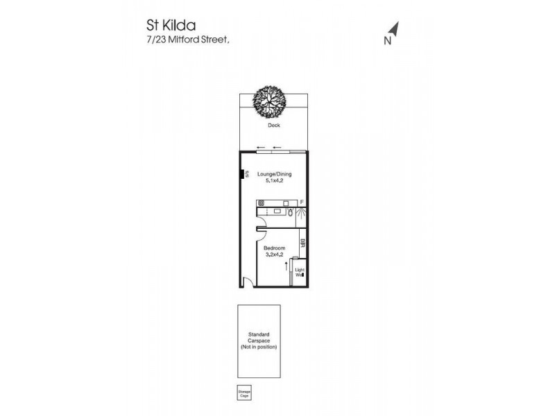 7/23 Mitford Street, St Kilda VIC 3182 Floorplan