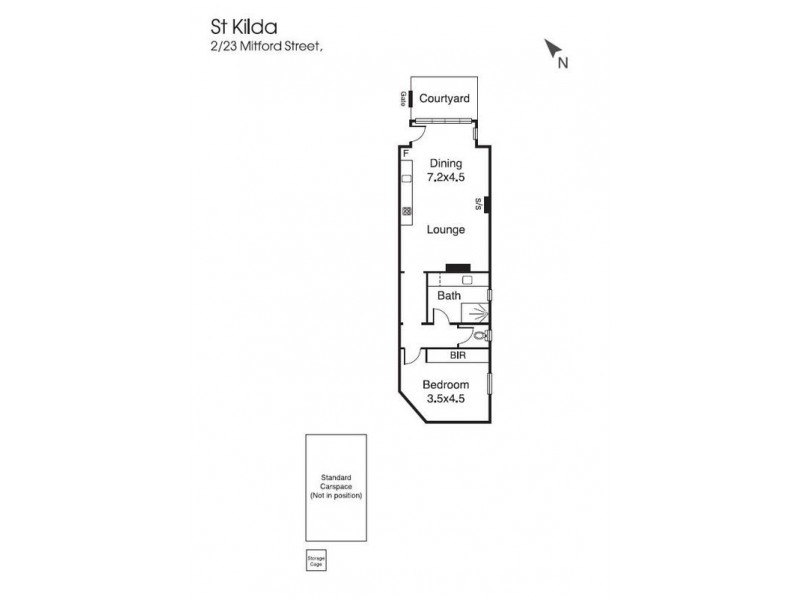 2/23 Mitford Street, St Kilda VIC 3182 Floorplan