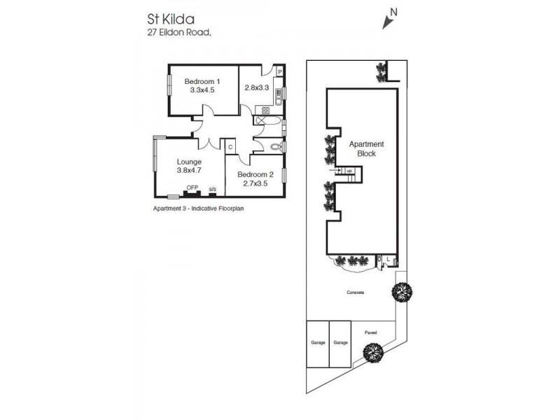 1-4/27 Eildon Road, St Kilda VIC 3182 Floorplan
