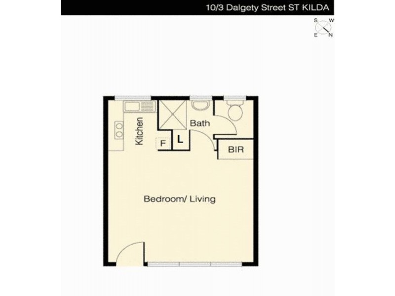 10/3 Dalgety Street, St Kilda VIC 3182 Floorplan