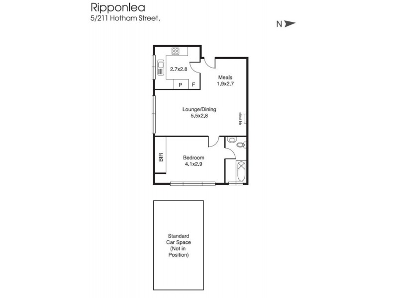 5/211 Hotham Street, Ripponlea VIC 3185 Floorplan