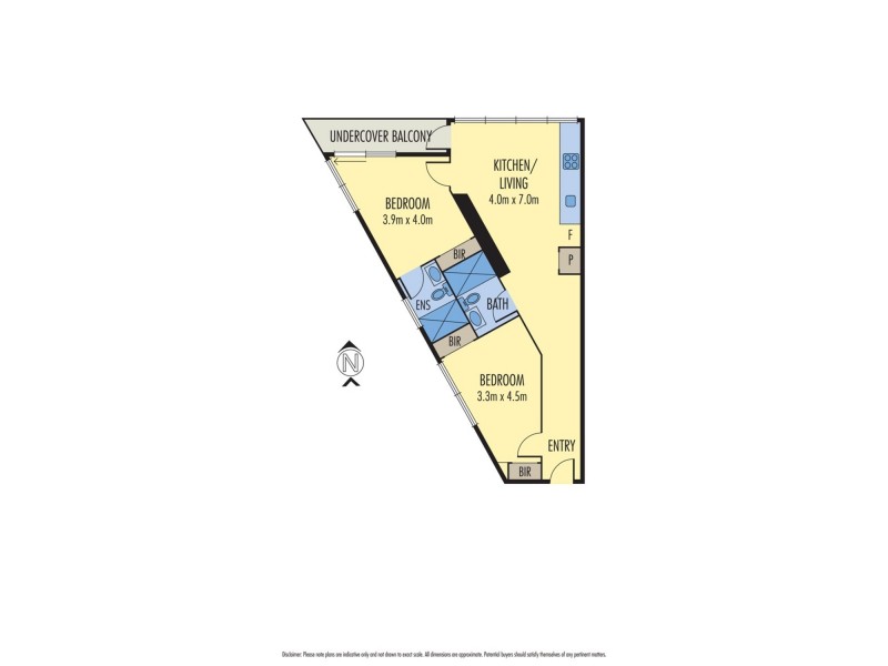 Apartment 2401/551 Swanston Street, Melbourne VIC 3000 Floorplan