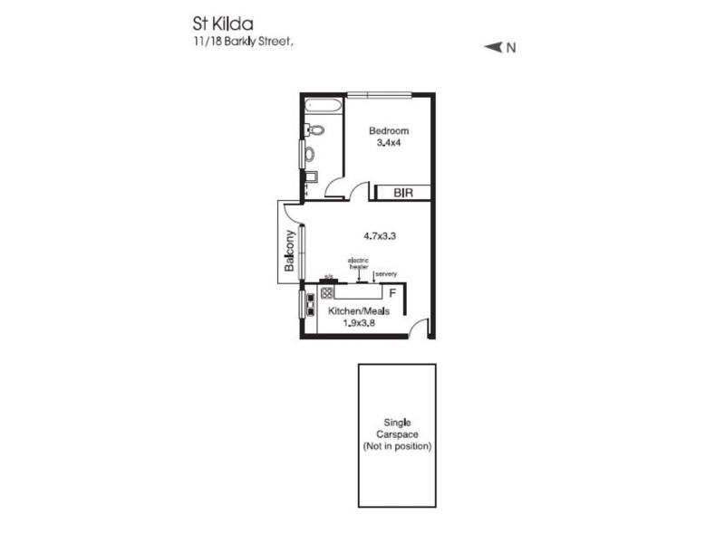 11/18 Barkly Street, St Kilda VIC 3182 Floorplan