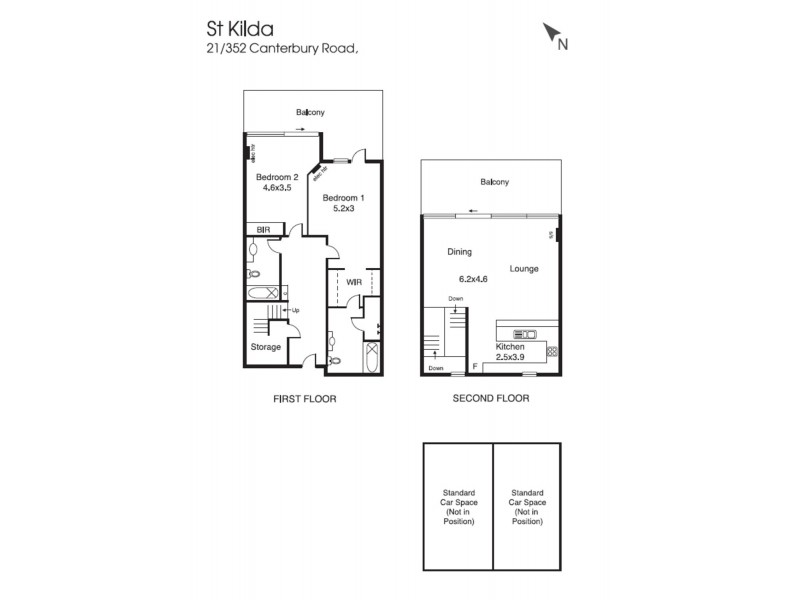 Apartment 21/352 Canterbury Road, St Kilda VIC 3182 Floorplan