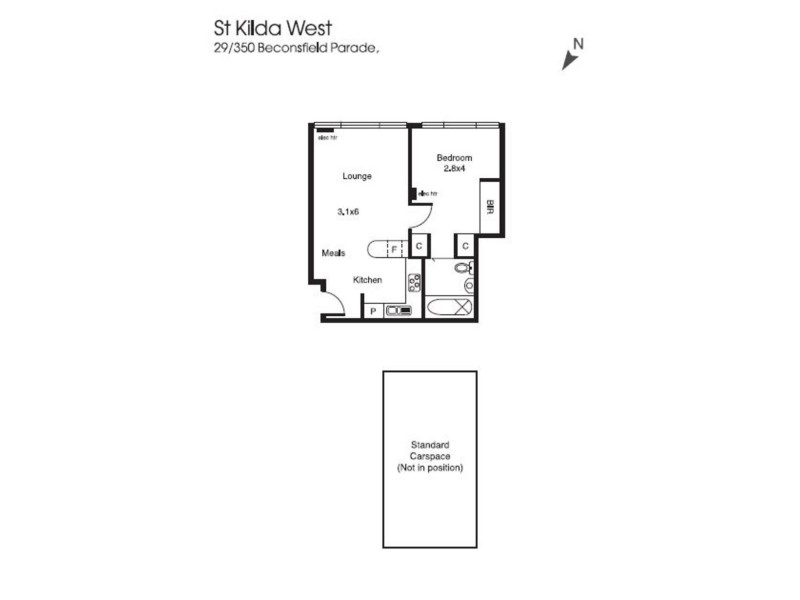 Apartment 29/350 Beaconsfield Parade, St Kilda West VIC 3182 Floorplan