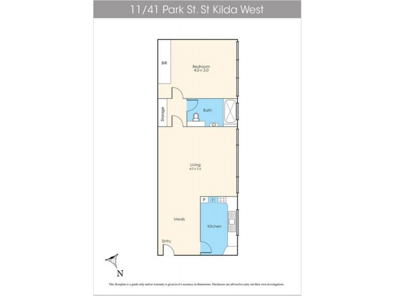 11/41 Park Street, St Kilda West VIC 3182 Floorplan