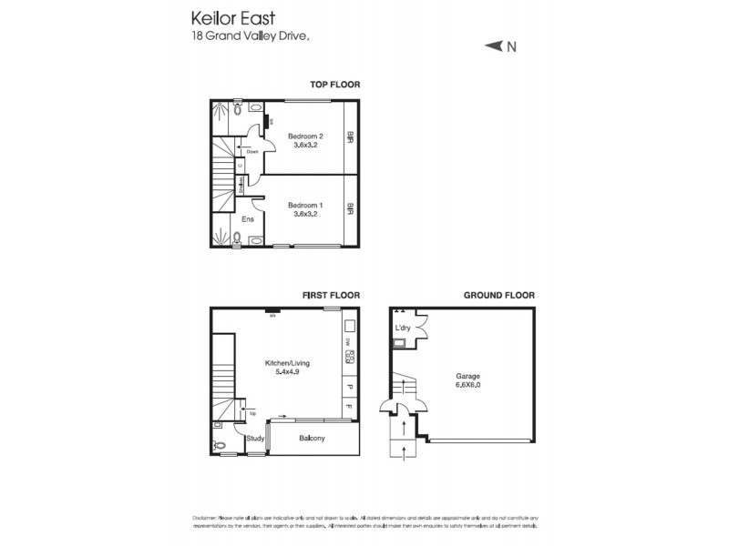18 Grandvalley Drive, Keilor East VIC 3033 Floorplan
