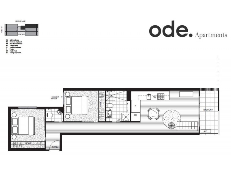 301/18 Grey Street, St Kilda VIC 3182 Floorplan