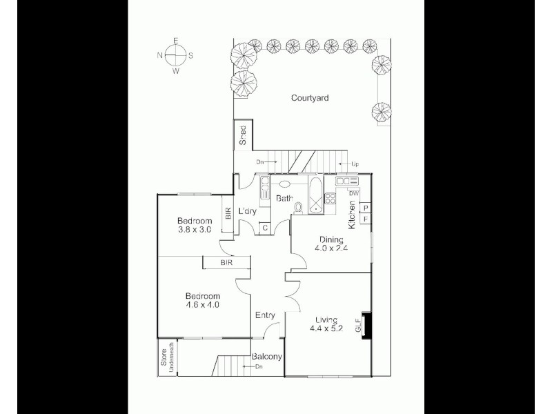2/25 Goldsmith Street, Elwood VIC 3184 Floorplan