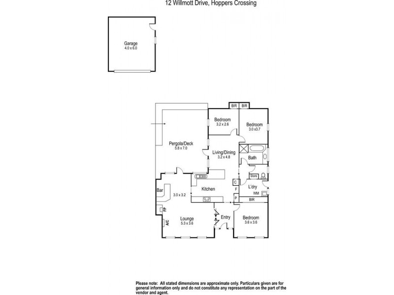 12 Willmott Drive, Hoppers Crossing VIC 3029 Floorplan