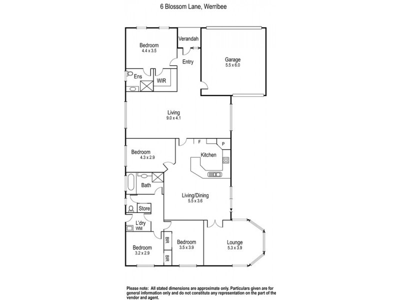 6 Blossom Lane, Werribee VIC 3030 Floorplan