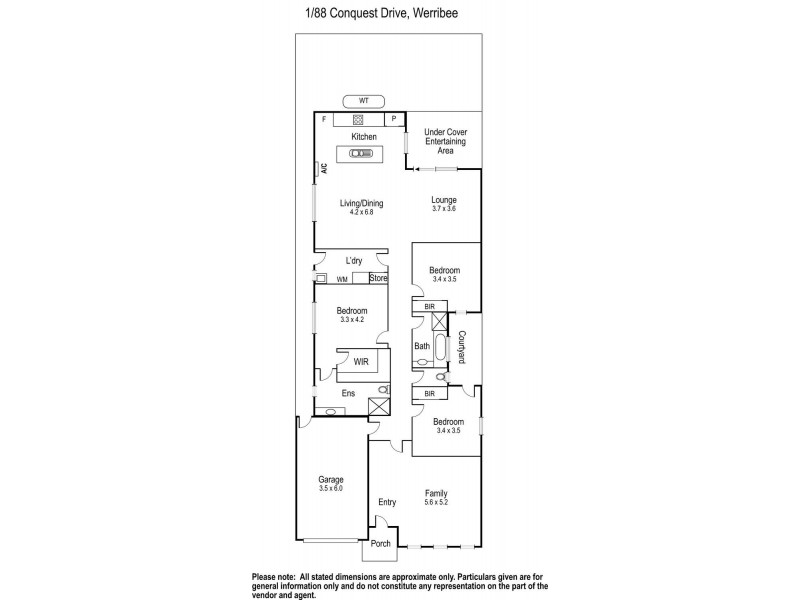 1/88 Conquest Drive, Werribee VIC 3030 Floorplan