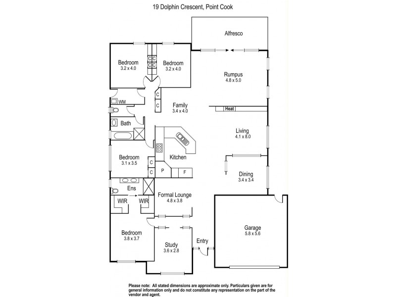 19 Dolphin Crescent, Point Cook VIC 3030 Floorplan