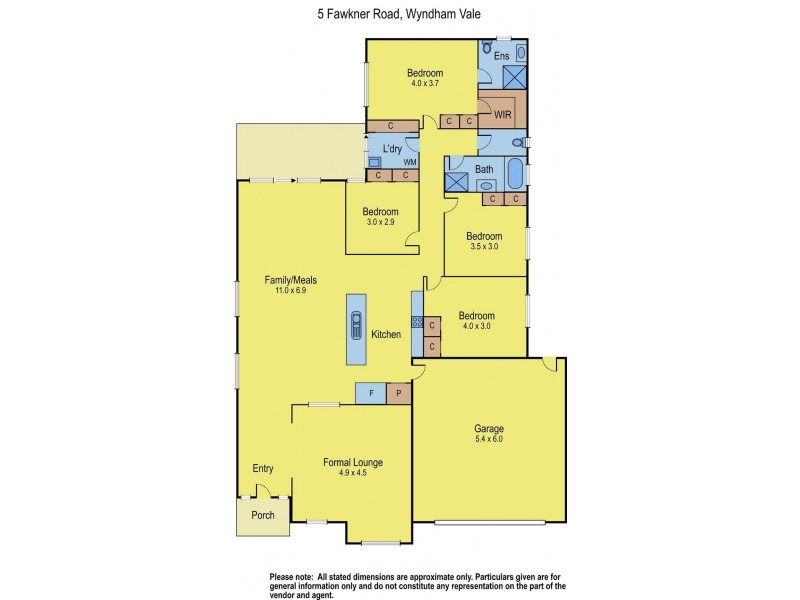 5 Fawkner Road, Wyndham Vale VIC 3024 Floorplan