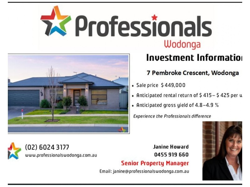 7 Pembroke Crescent, Wodonga VIC 3690