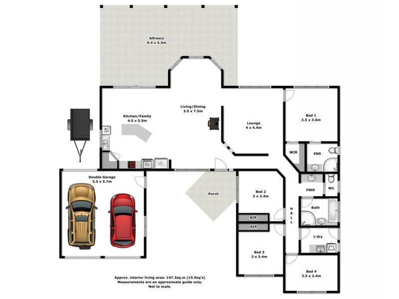 7 Elizabeth Crescent, Bellbridge VIC 3691 Floorplan