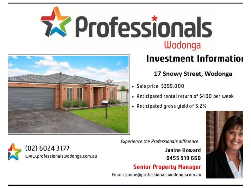 17 Snowy Street, Wodonga VIC 3690