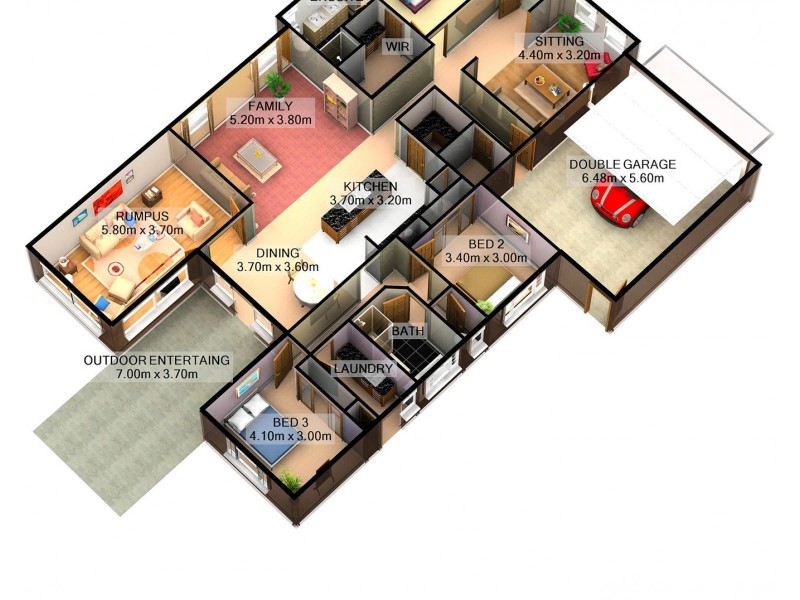 17 Snowy Street, Wodonga VIC 3690 Floorplan