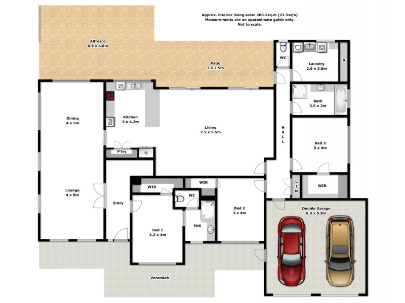 14 Falcon Circuit, Wodonga VIC 3690 Floorplan
