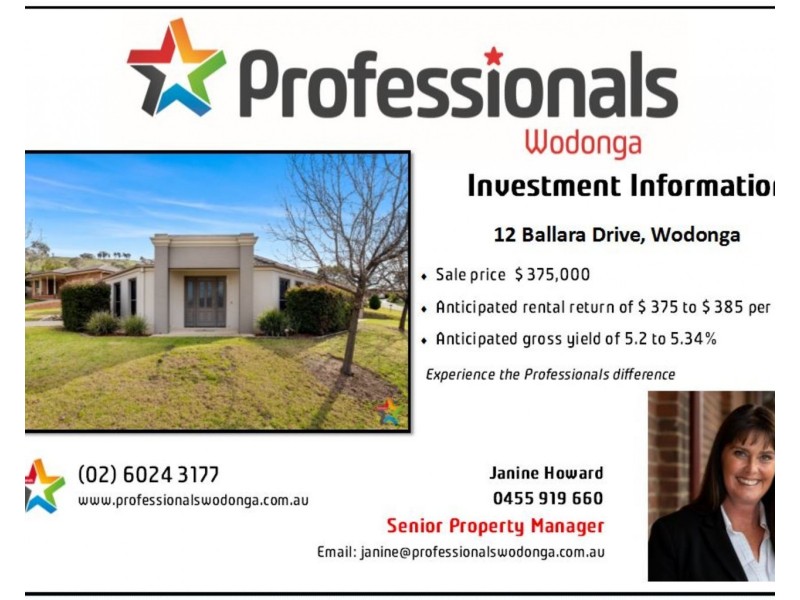 12 Ballara Drive, Wodonga VIC 3690