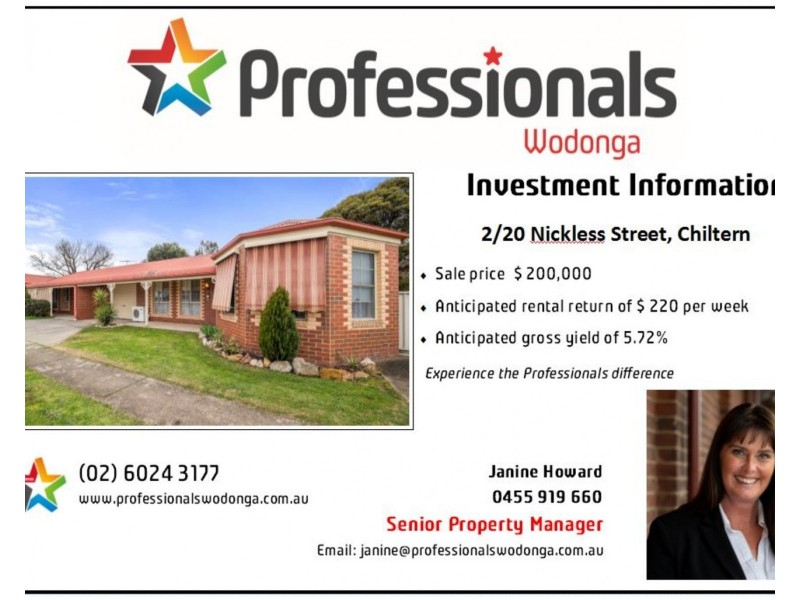 2/20 Nickless Street, Chiltern VIC 3683