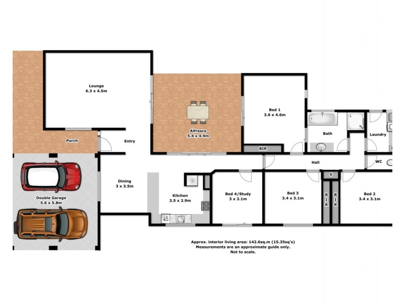 2/8 Fraser Court, Wodonga VIC 3690 Floorplan