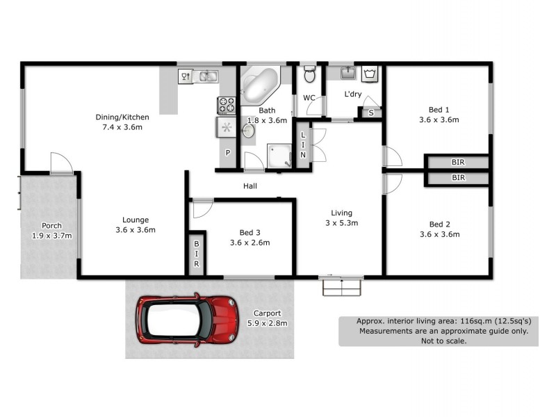 1/119 Phillips Street, Wodonga VIC 3690 Floorplan
