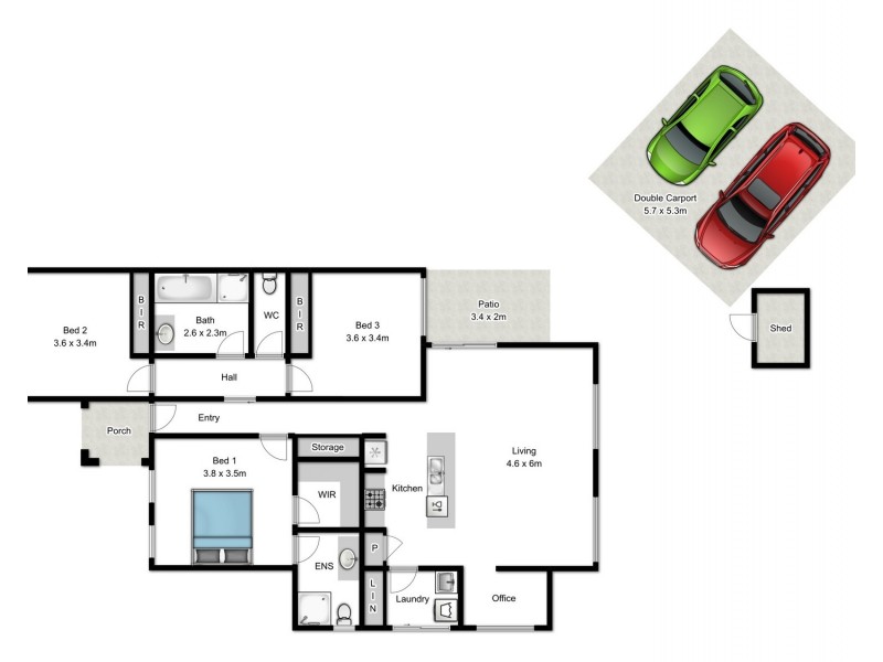31 Derwent Way, Wodonga VIC 3690 Floorplan