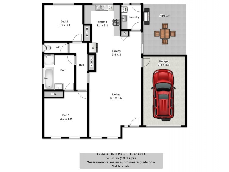 2/119 Phillips Street, Wodonga VIC 3690 Floorplan