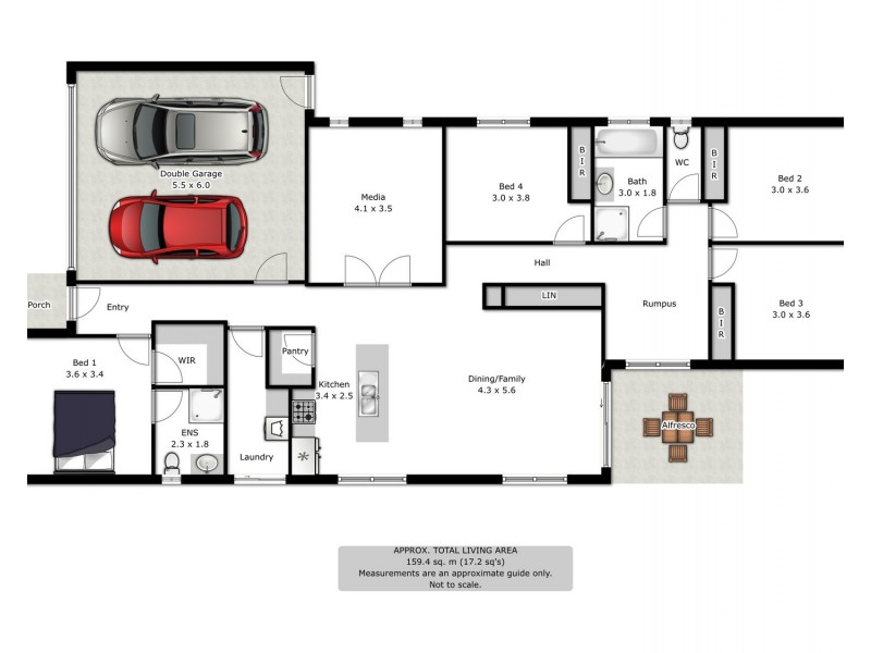 36 Rogers Avenue, Wodonga VIC 3690 Floorplan