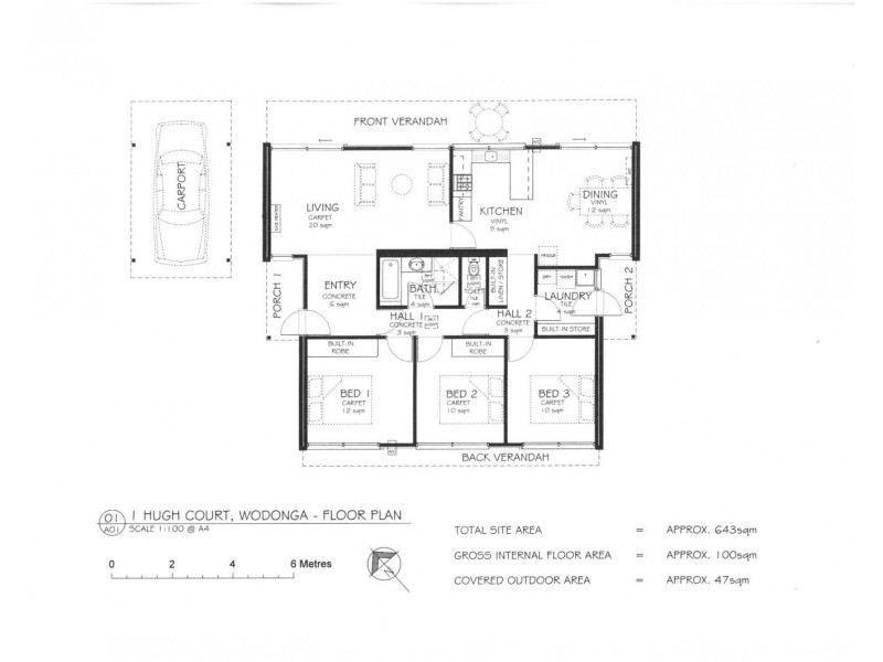 1 Hugh Court, Wodonga VIC 3690 Floorplan