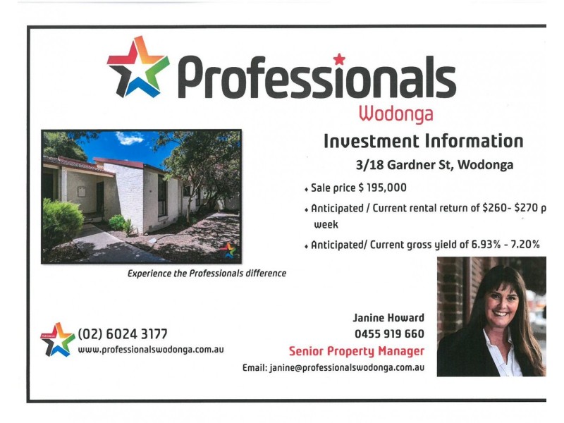 3/18 Gardner Street, Wodonga VIC 3690