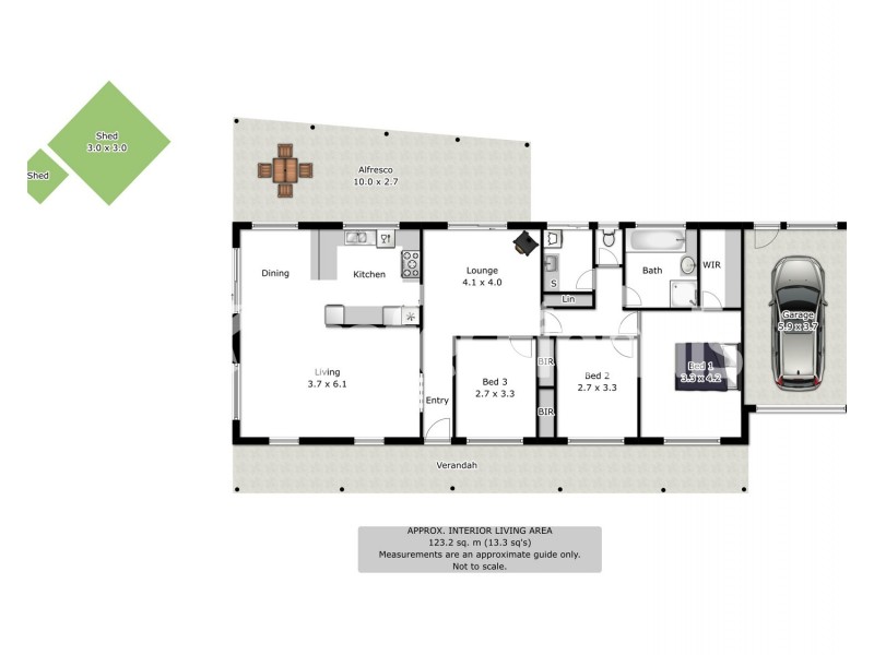 2 David Place, Wodonga VIC 3690 Floorplan