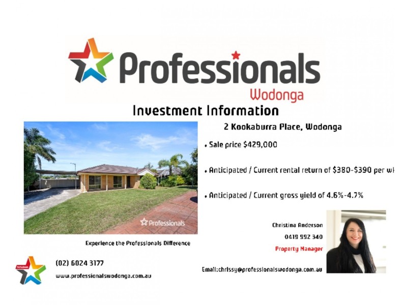 2 Kookaburra Place, Wodonga VIC 3690