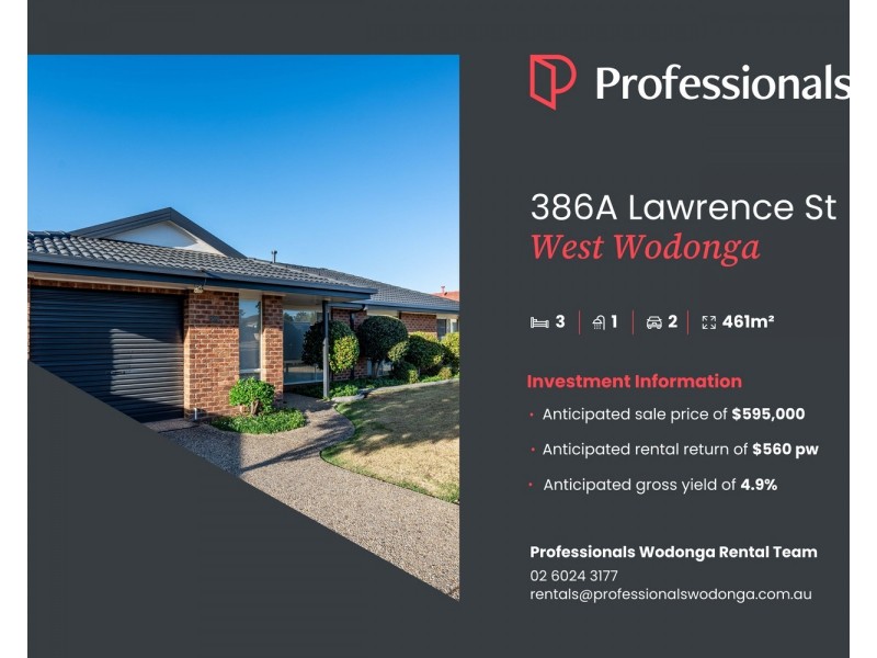386A Lawrence Street, West Wodonga VIC 3690