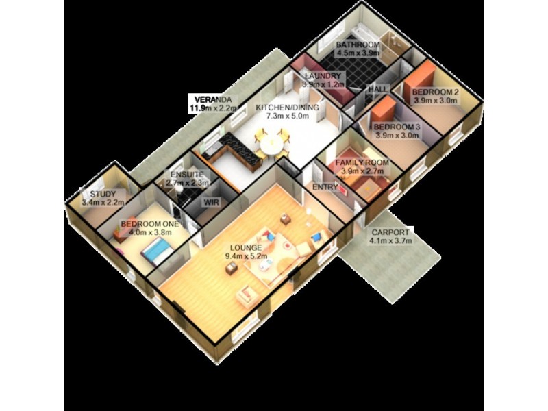 785 Stanley Road, Stanley VIC 3747 Floorplan