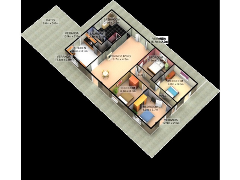 60 Lower Nine Mile Road, Stanley VIC 3747 Floorplan