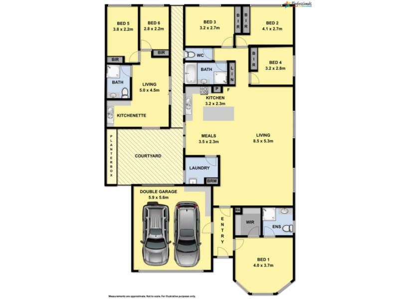 8 Fussell Court, Wodonga VIC 3690 Floorplan