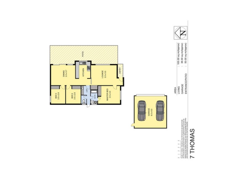 7 Thomas Place, Wodonga VIC 3690 Floorplan
