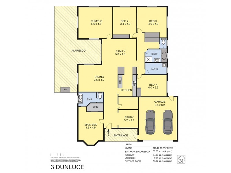 3 Dunluce Place, Wodonga VIC 3690 Floorplan