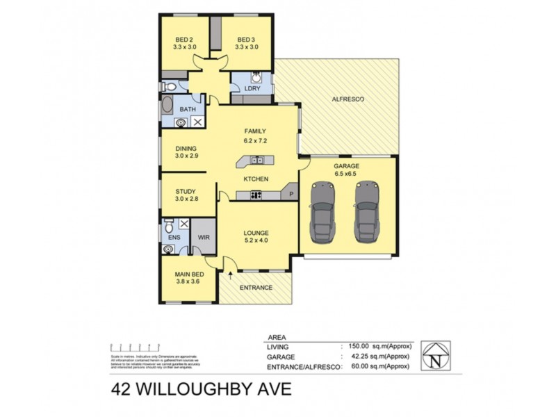 42 Willoughby Avenue, Wodonga VIC 3690 Floorplan
