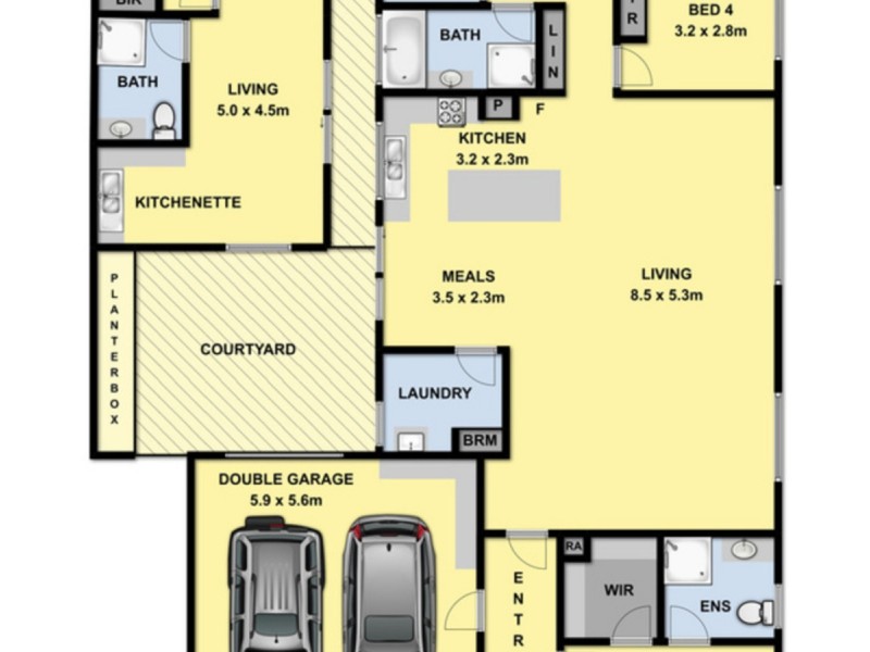 8 Fussell Court, Wodonga VIC 3690 Floorplan