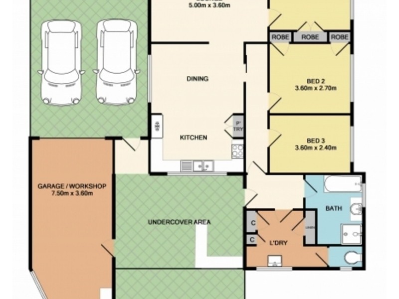 1 Noel Street, Wodonga VIC 3690 Floorplan