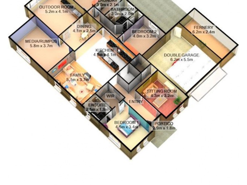 1 Thorneycroft Avenue, Wodonga VIC 3690 Floorplan