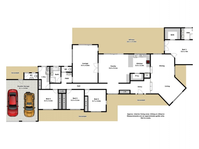 4 Innisfree Drive, Wodonga VIC 3690 Floorplan