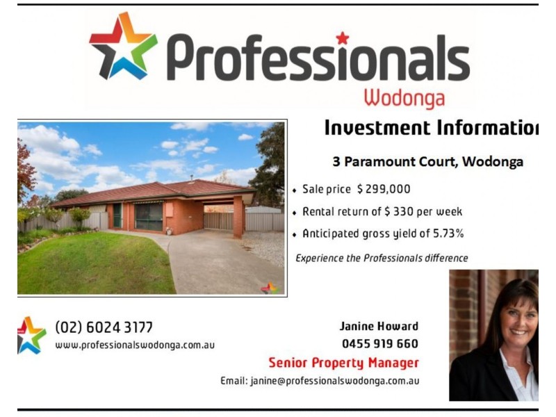 3 Paramount Court, Wodonga VIC 3690