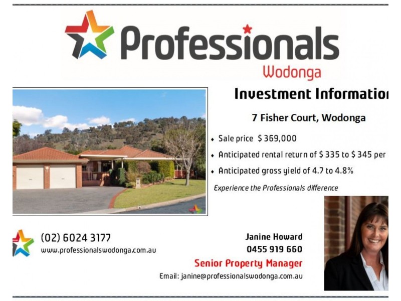 7 Fisher Court, Wodonga VIC 3690