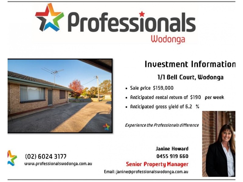 1/1 Bell Court, Wodonga VIC 3690