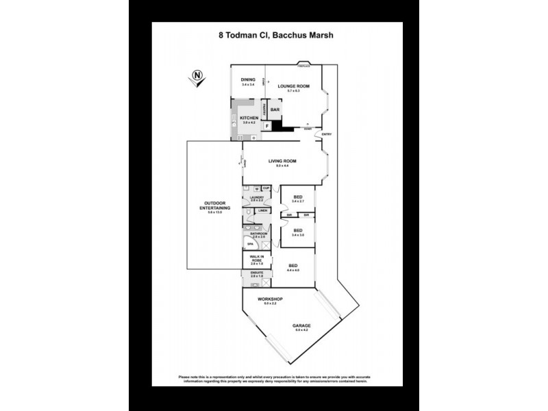 8 Todman Close, Bacchus Marsh VIC 3340 Floorplan