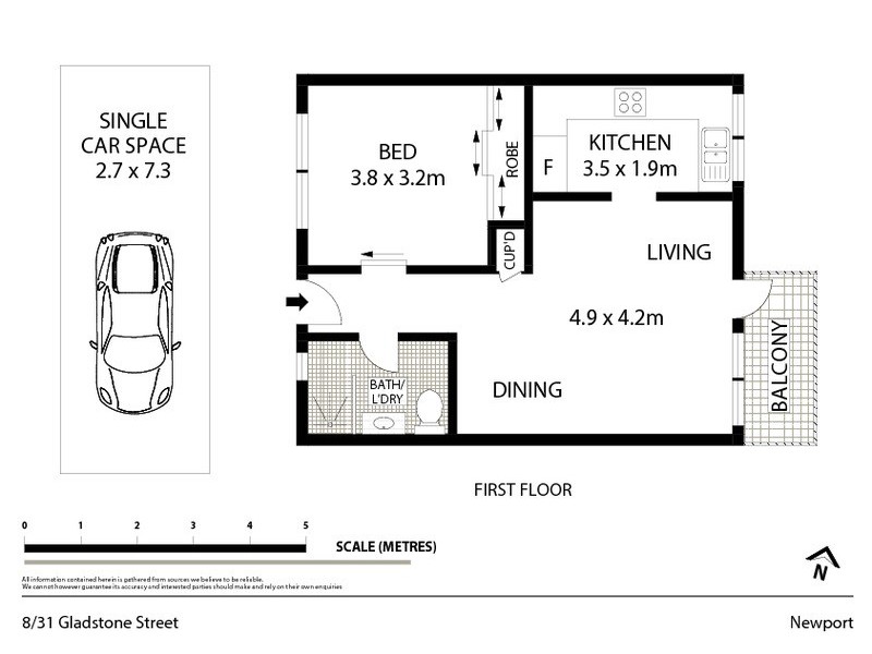 8/31 Gladstone Street, Newport NSW 2106 Floorplan
